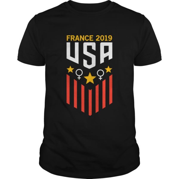 France 2019 USA Soccer Womens Team T - Shirt