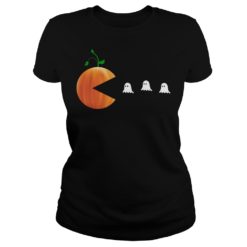 Funny Halloween Pumpkin Ghosts Shirt Ladies