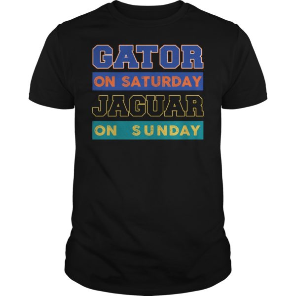 Gator On Saturday Jaguar On Sunday Jacksonville Football Shirt