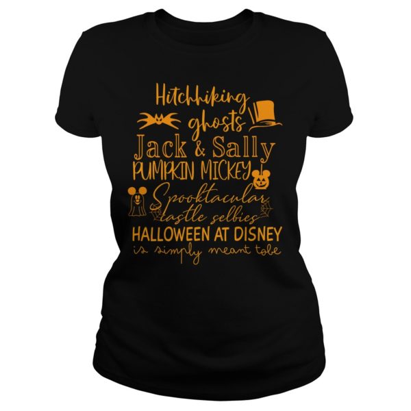 Hitchhiking Ghosts Jack & Sally Pumpkin Mickey Ladies