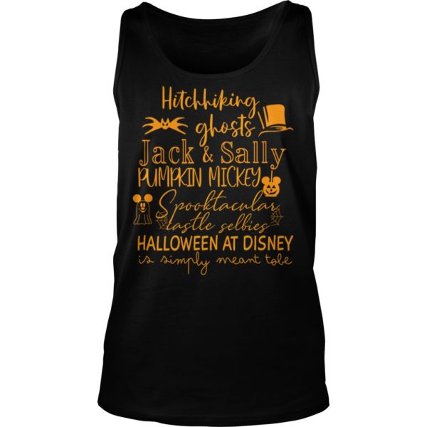 Hitchhiking Ghosts Jack & Sally Pumpkin Mickey Tank Top