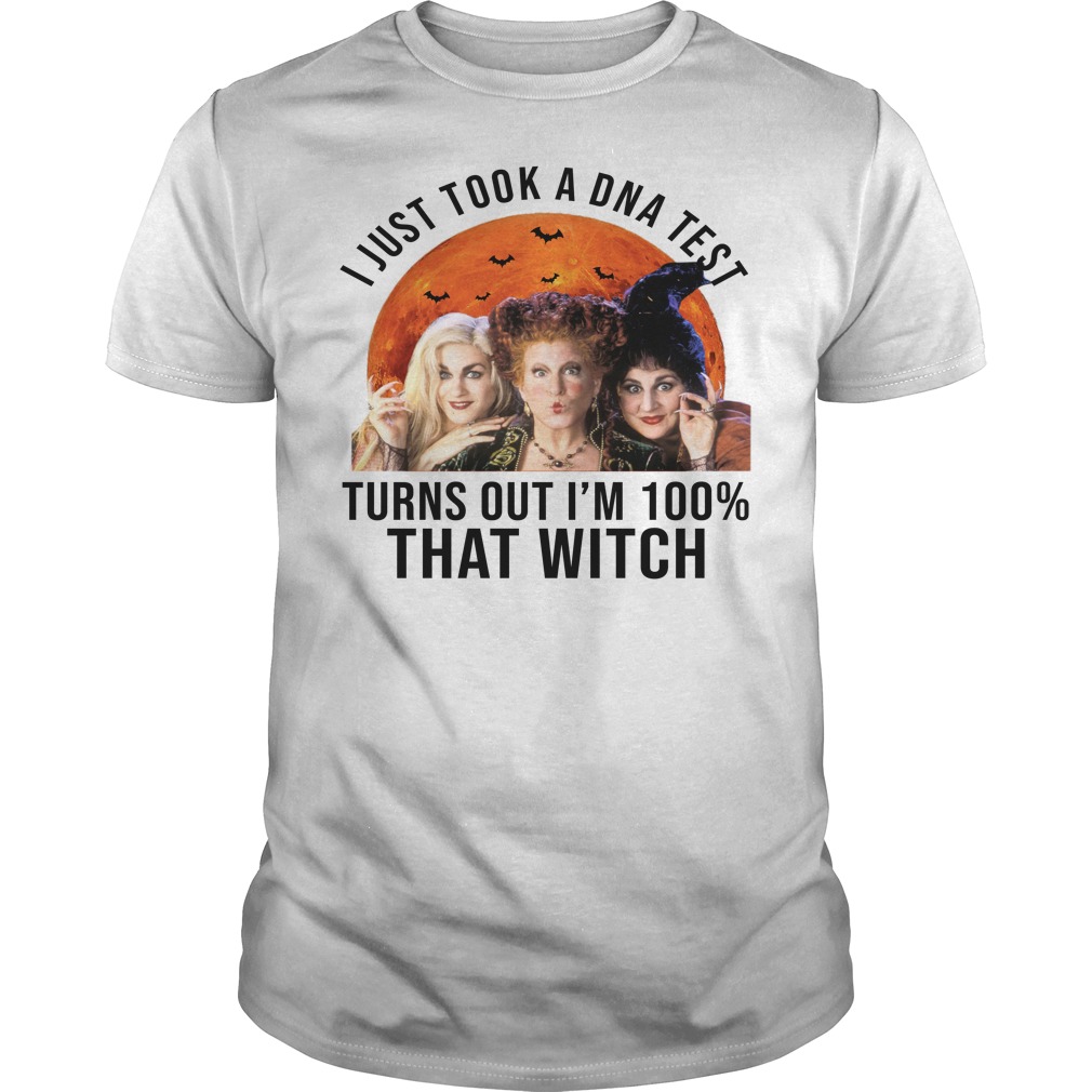 i just took a dna test shirt hocus pocus