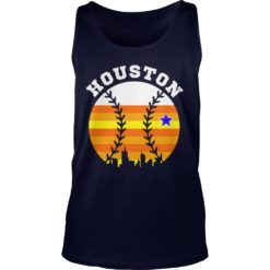 Houston Baseball Throwback Retro Astro Stripe tank top