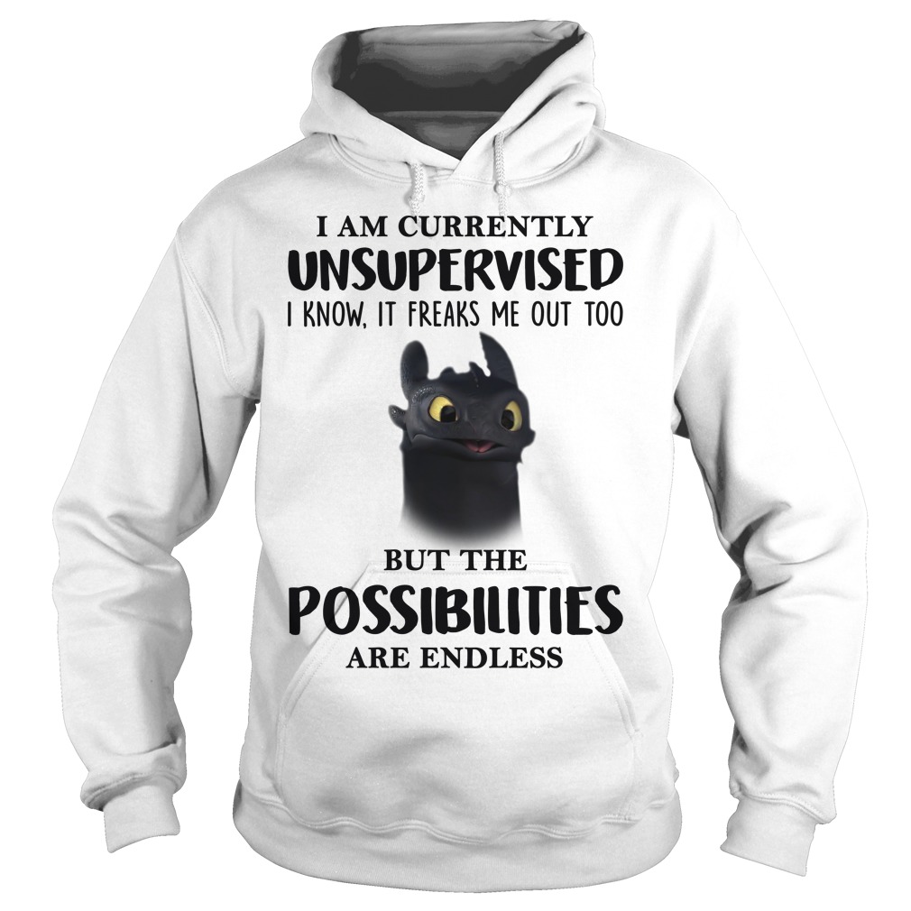 I AM CURRENTLY UNSUPERVISED I KNOW IT FREAKS ME OUT TOO BUT THE POSSIBILITIES ARE ENDLESS Hoodie I AM CURRENTLY UNSUPERVISED I KNOW IT FREAKS ME OUT TOO BUT THE POSSIBILITIES ARE ENDLESS Hoodie