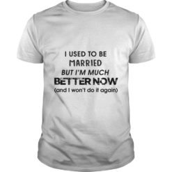 I Used To Be Married But I'm Much Better Now T-Shirt