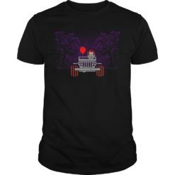 It Pennywise Driving Jeep On Halloween Night Shirt