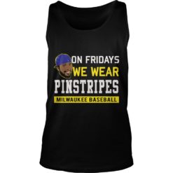 Jeremy Jeffress On Fridays We Wear Pinstripes Tank Top
