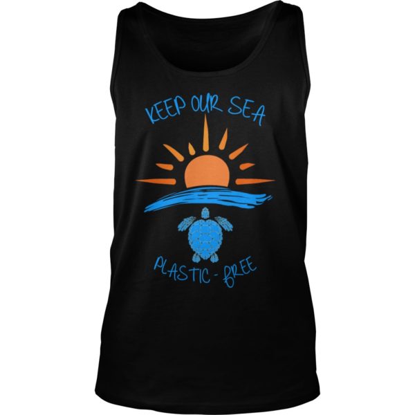 Keep Our Sea Plastic Free Turtle Tank Top