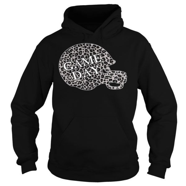 Leopard Print Football Helmet Game Day Shirt Hoodies