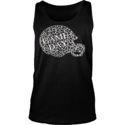 Leopard Print Football Helmet Game Day Shirt Tank Top