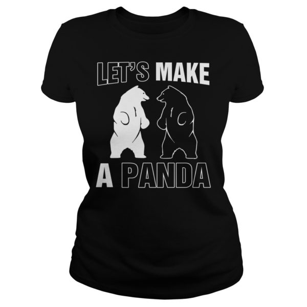 Let’s Make A Panda Shirt Ladies