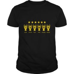 Liverpool 6 Cups Of Champions T - Shirt