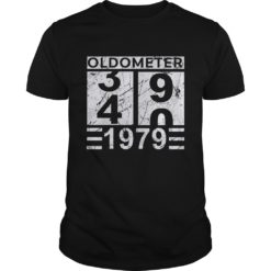 Mens Oldometer 39 40 1979 Shirt 40th Birthday Funny Gift