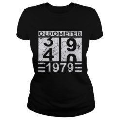 Mens Oldometer 39 40 1979 Shirt 40th Birthday Funny Gift Ladies
