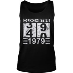 Mens Oldometer 39 40 1979 Shirt 40th Birthday Funny Gift Tank Top