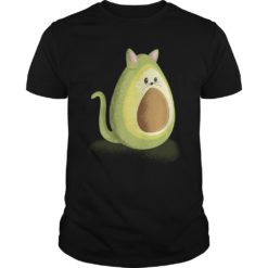 Meow Avogato Cat Avocado Cat Face T - Shirt