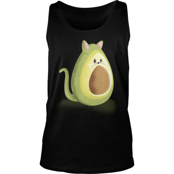 Meow Avogato Cat Avocado Cat Face Tank Top