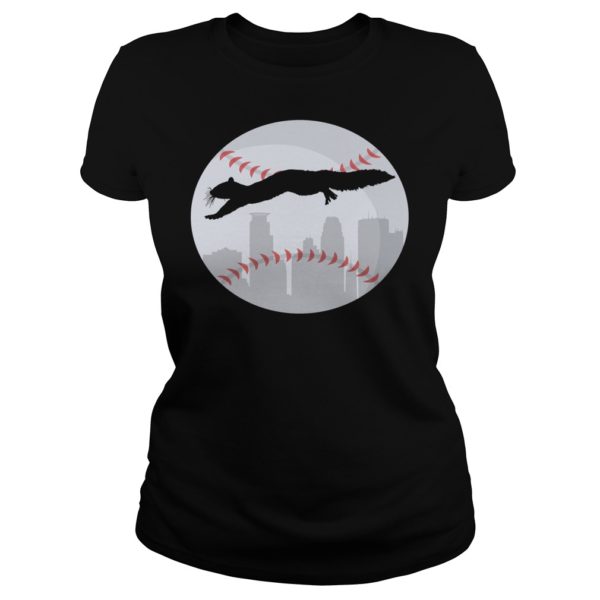 Minneapolis Minnesota Squirrel Silhouette Shirt Ladies