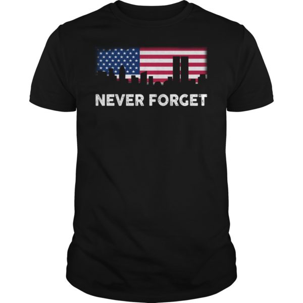 Never forget Patriotic 911 American Flag Shirt