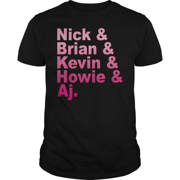 Nick Brian Kevin Howie Aj Straight Through My Heart Shirt