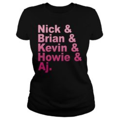Nick Brian Kevin Howie Aj Straight Through My Heart Shirt Ladies