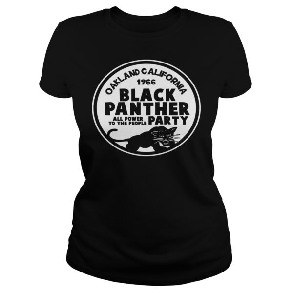 Oakland California 1966 Black Panther Party Shirt Ladies