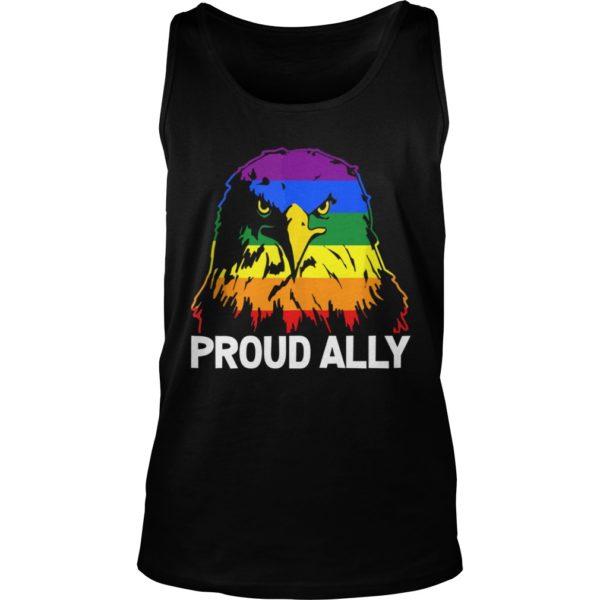 Proud Ally Pride Gay LGBT USA Eagle Tank Top