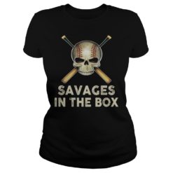 Savages In The Box Baseball Shirt Ladies