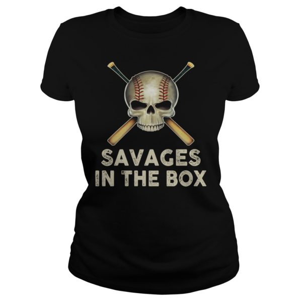 Savages In The Box Baseball Shirt Ladies