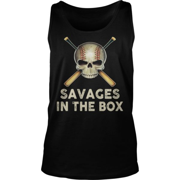 Savages In The Box Baseball Shirt Tank Top