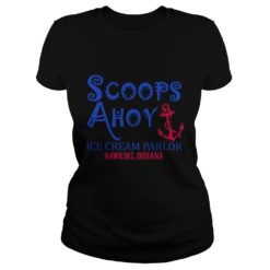 Scoops Ahoy Ice Cream Parlor 80'S Retro Shirt Ladies