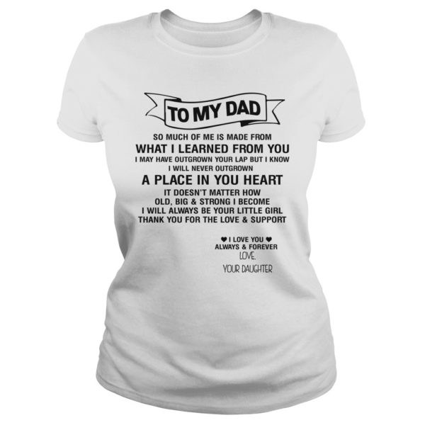 To My Dad So Munch Of Me Is Made From What I Learned From You Ladies