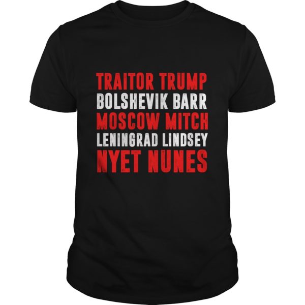 Traitor Trump Moscow Mitch Leningrad Lindsey Russian Rand