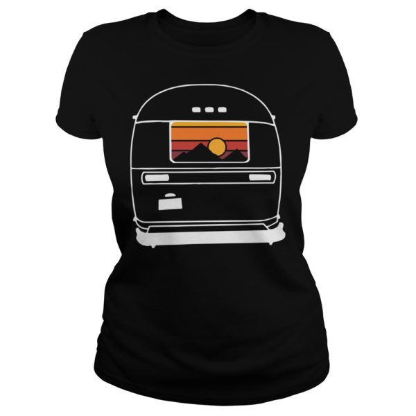 Vintage 1970's Argosy Camper Retro Trailer Design Shirt Ladies