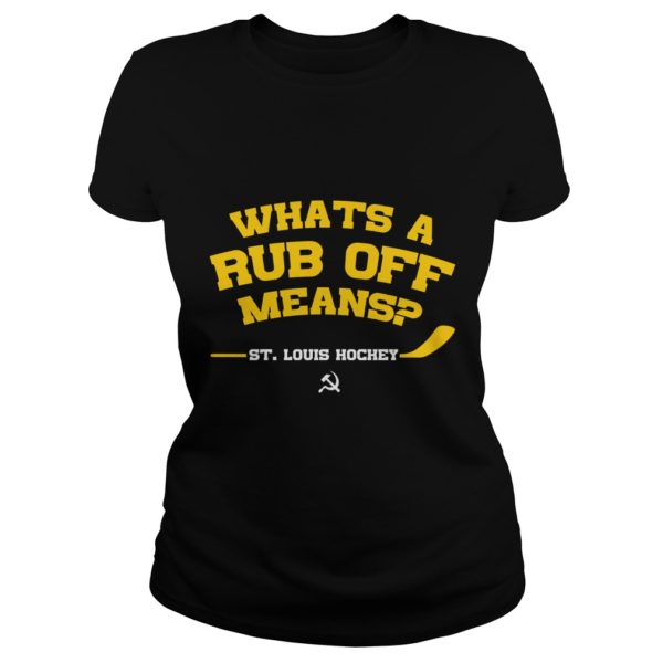 Whats A Rub Off Means St Louis Hockey Ladies