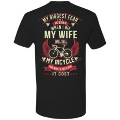 redirect 2 1 247x247px Cycling Shirt: My Biggest Fear Is When I Die My Wife Sell My Bicycle Shirt