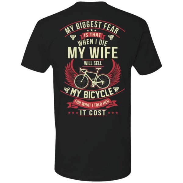 redirect 2 1 600x600px Cycling Shirt: My Biggest Fear Is When I Die My Wife Sell My Bicycle Shirt