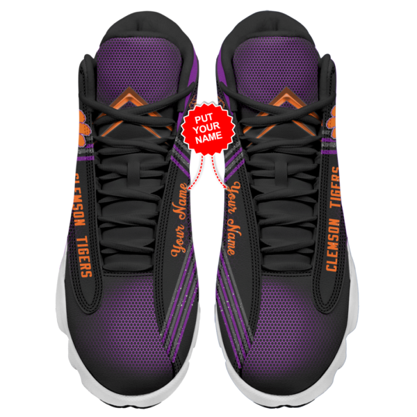 1621820193380625e831 600x600px Personalized Name Clemson Tiger Air Jordan 13 Shoes