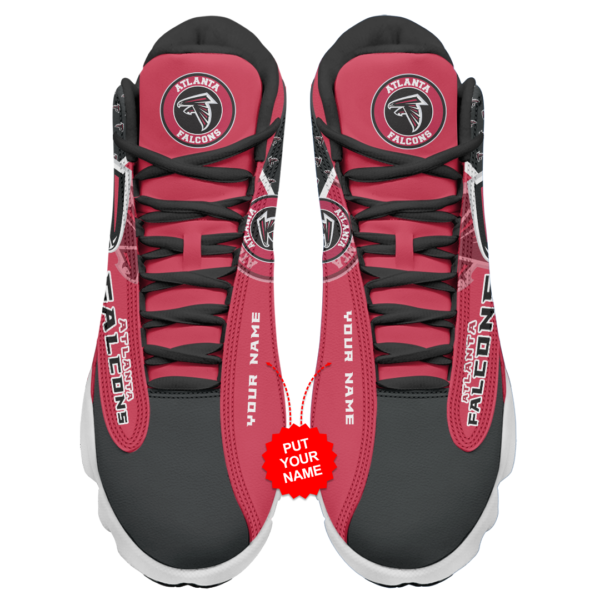 ATLANTA FALCONS 1 JD13 new 600x600px NFL Atlanta Falcons Personalized Name Air Jordan 13 Shoes