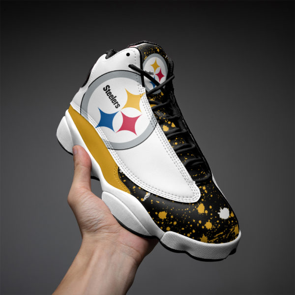 NFL Pittsburgh Steelers Air Jordan 13 Shoes V2 1 600x600px Pittsburgh Steelers Air Jordan 13 Shoes