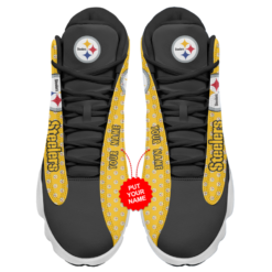 PITTSBURGH STEELERS JD13 900x900 1 247x247px Pittsburgh Steelers Printed Logo Air Jordan 13 Personalized Name