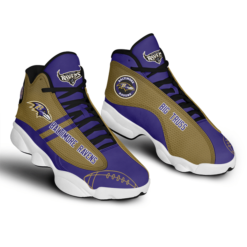 Baltimore Ravens Big Truss Jordan 13 Shoes - Men's Air Jordan 13 - Purple