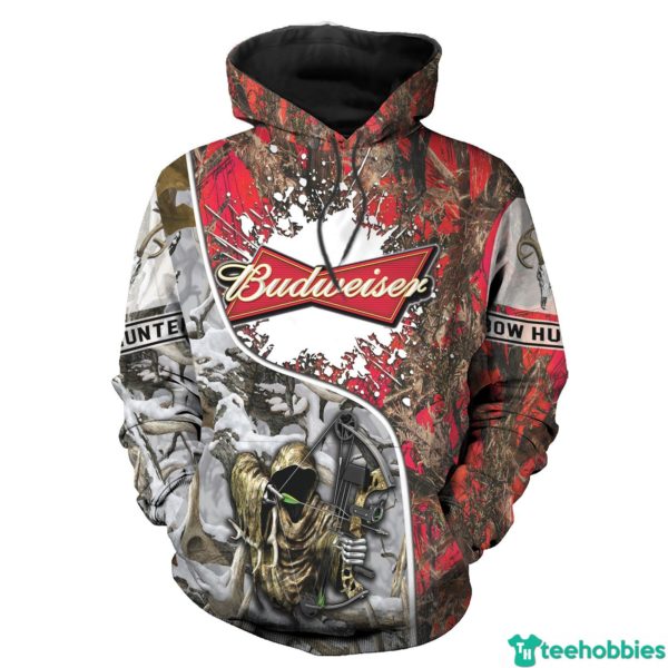 Budweiser Light Death Red Budweiser 3D Hoodie - 3D Hoodie - Red
