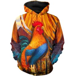Chicken Farmer 3D Sweatshirt Hoodie - 3D Hoodie - Red