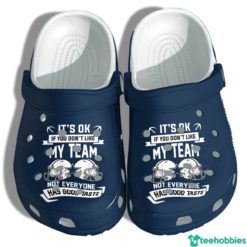 Cowboys Fan Football Team Clog Shoes - Clog Shoes - Navy