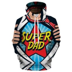 Father Supper Dad 3D Hoodie - 3D Hoodie - Red