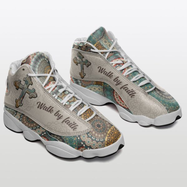 Hippies Walk By Faith Jesus Air Jordan 13 Shoes - Women's Air Jordan 13 - Gray