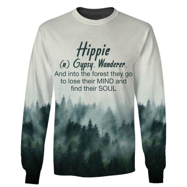 Jungle Hippie Camping Life Gypsy Wanderer 3D Shirt - 3D Sweatshirt - White