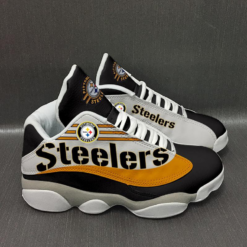 NFL Pittsburgh Steelers Air Jordan 13 Shoes For Fans - Women's Air Jordan 13 - White