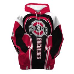 Ohio State Buckeyes 3d hoodie and zip hoodie - 3D Hoodie - Black